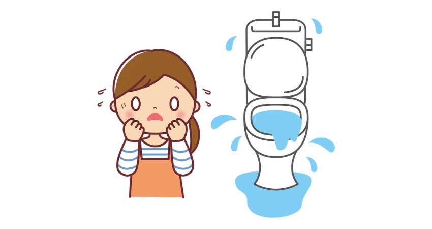 トイレの水が止まらない