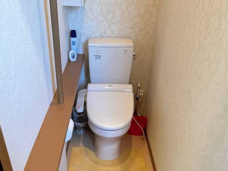 トイレの詰まり、現場復旧