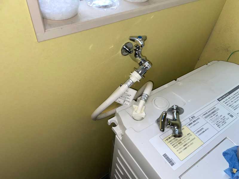 福岡市早良区の洗濯機の蛇口の交換