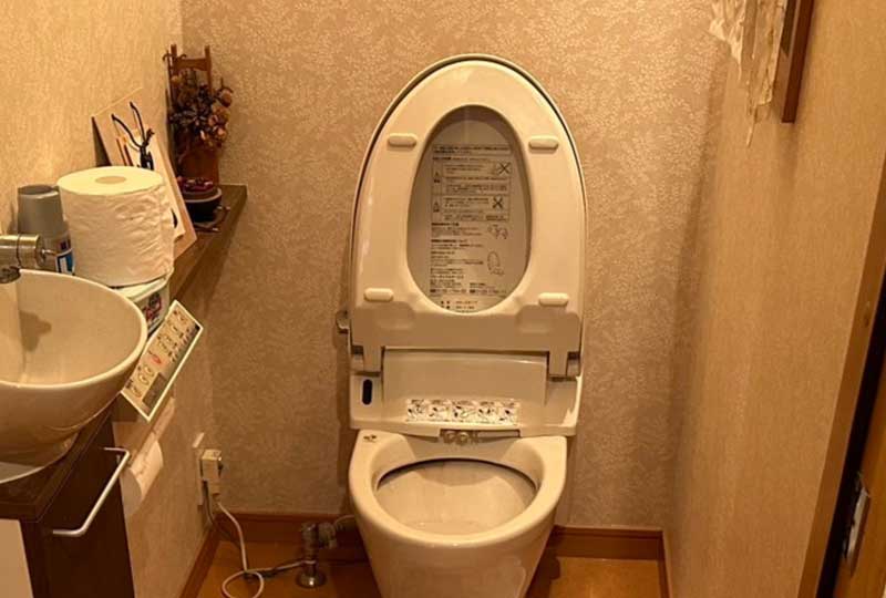 福岡県中間市でのトイレの詰まり作業完了