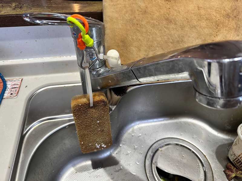 INAX浄水器内蔵シングルレバー混合水栓を交換前