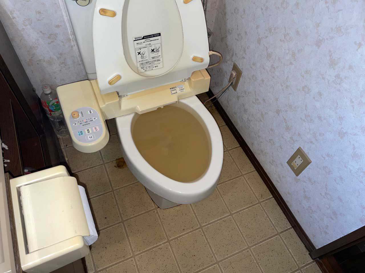 トイレの詰まり状況