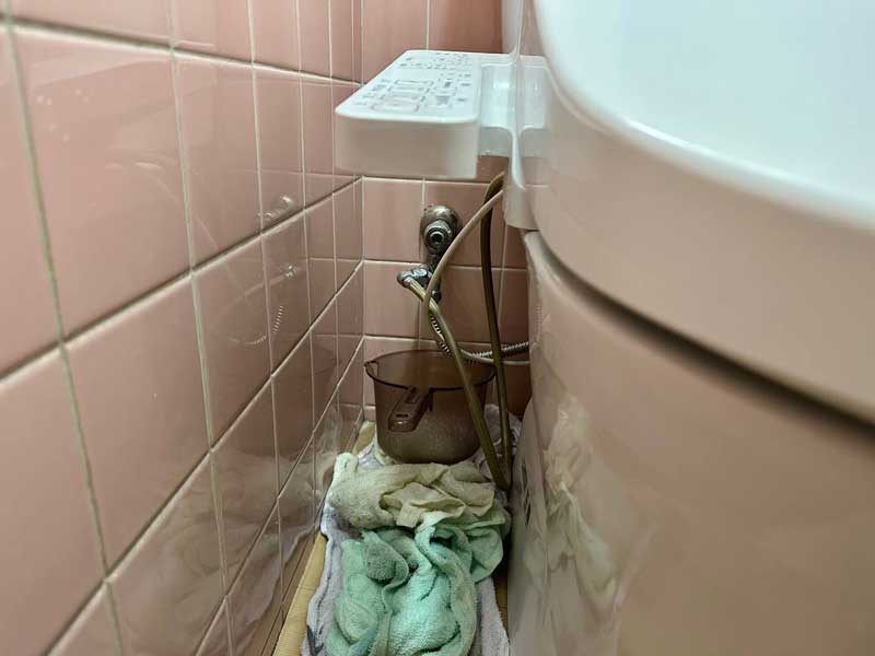 トイレの水漏れ状況