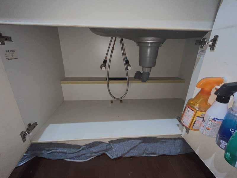 シンク下水漏れ